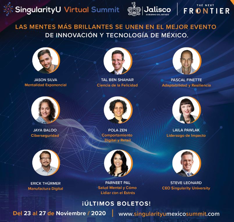 SingularityU Virtual Summit en Jalisco 2020 reúne a las mentes más brillantes