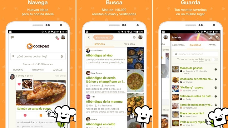 Apps cocinar Cookpad