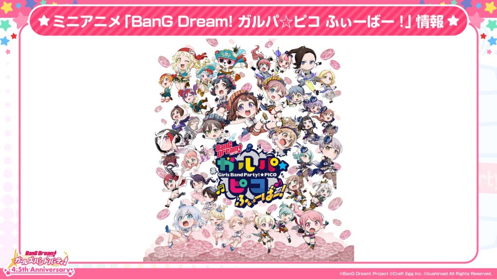 serie anime BanG Dream! Girls Band Party! Pico Fever!