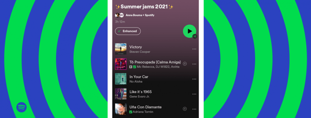 Potenciar Spotify playlists