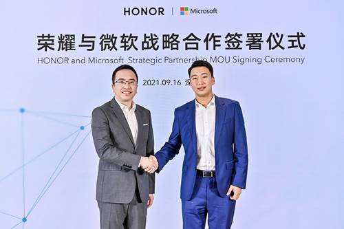 Honor y Microsoft asociación