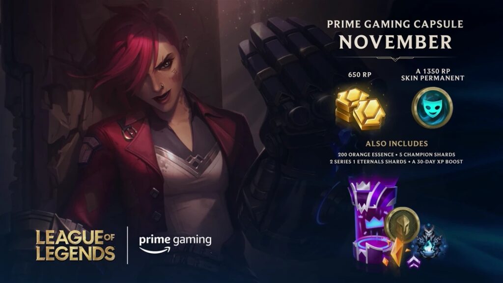 Prime gaming y riot games League of legends