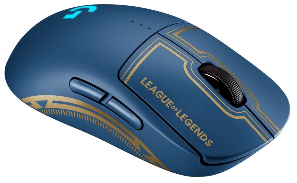 Mouse PRO Wireless con tecnología Lightspeed Wireless edición oficial de League of Legends.