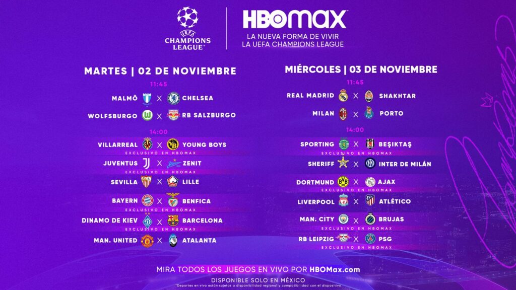 Champions League HBO Max
