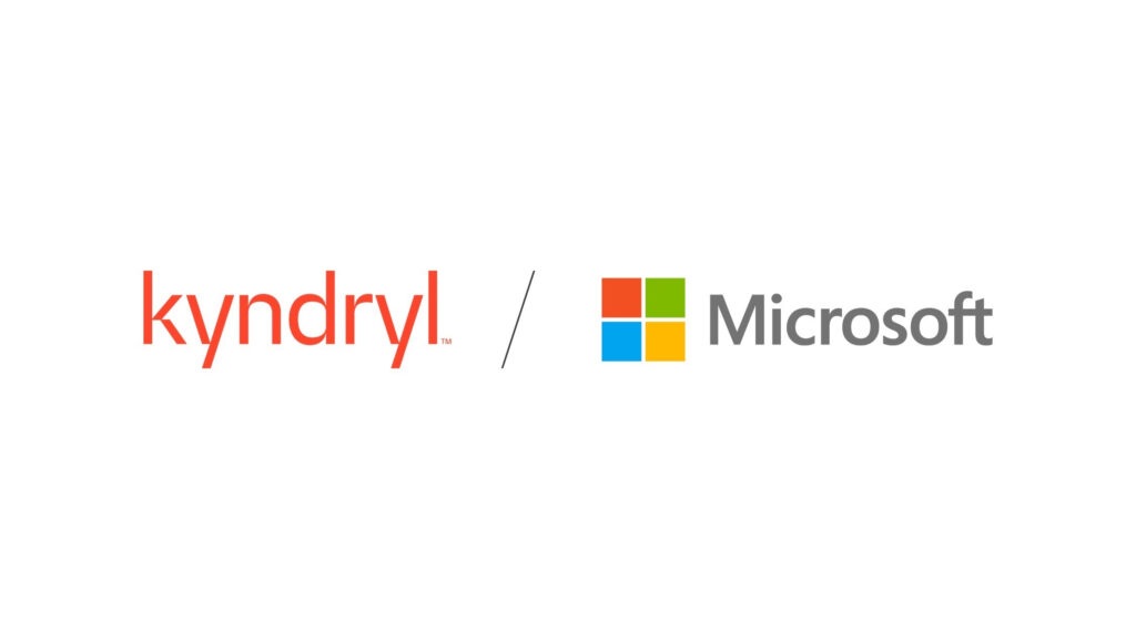 Kyndryl y Microsoft logos