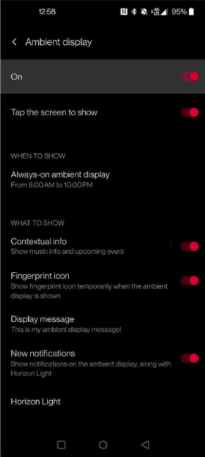pantalla siempre activa OnePlus