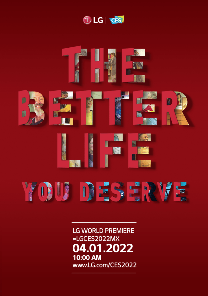 CES 2022: LG presentará su visión "The better life you deserve"