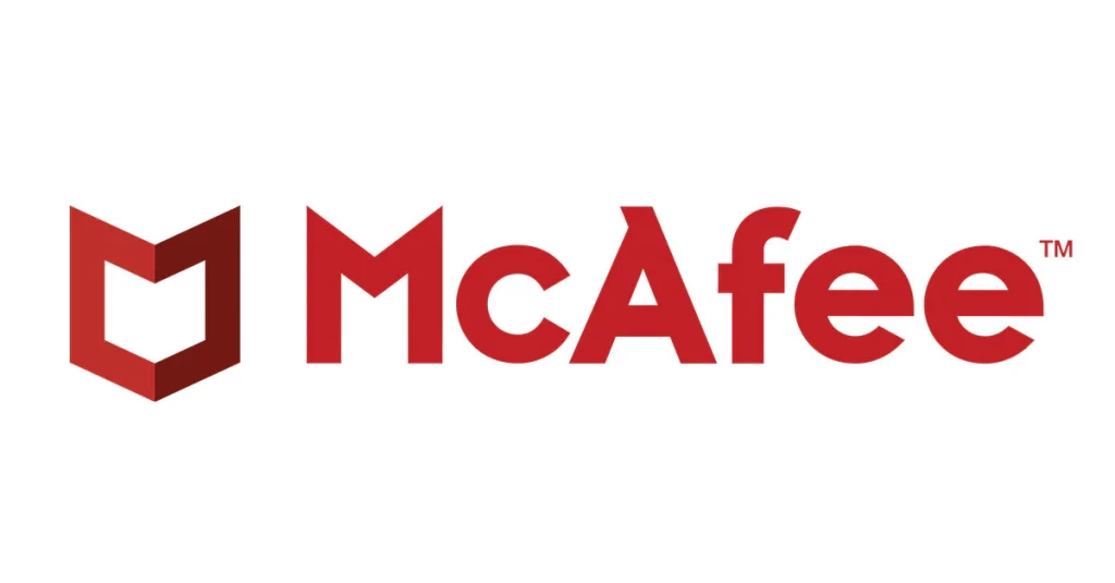 McAfee seguridad logo