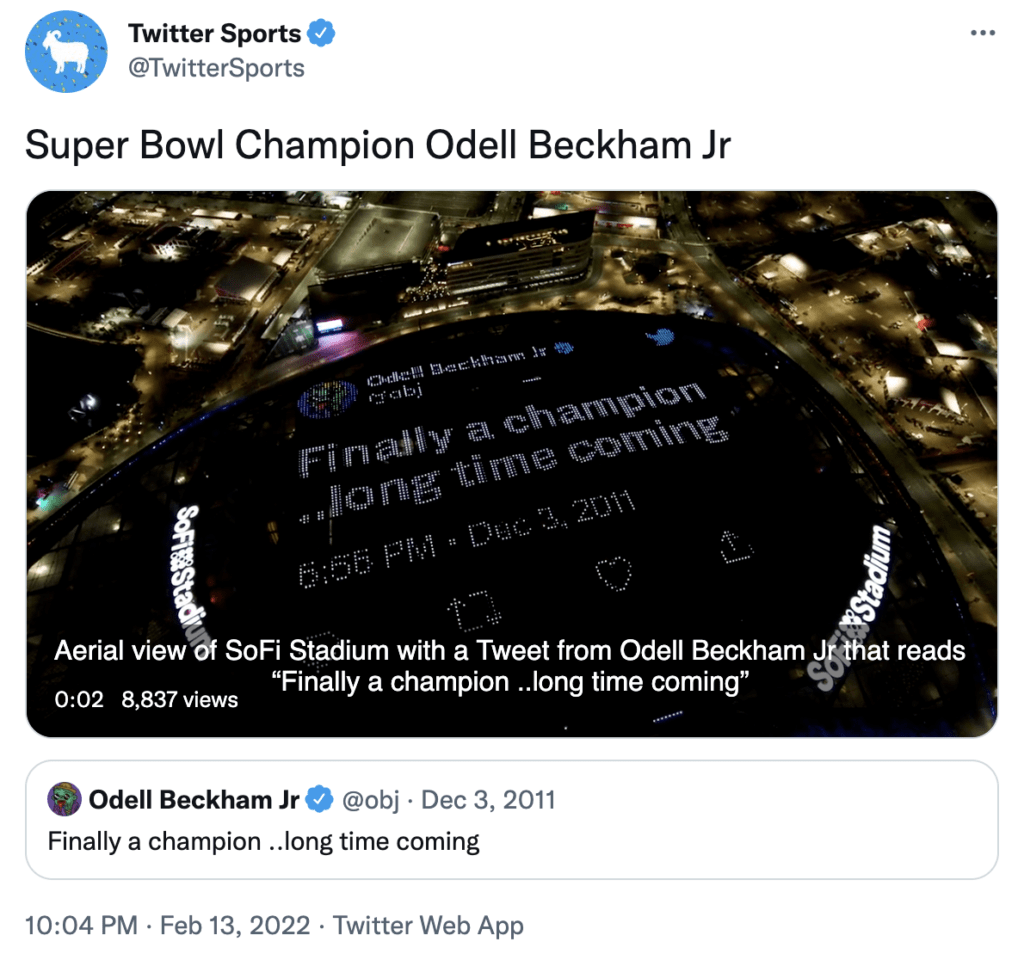 Super Bowl LVI Twitter