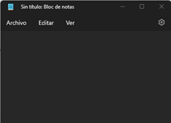 Windows 11  bloc de notas
