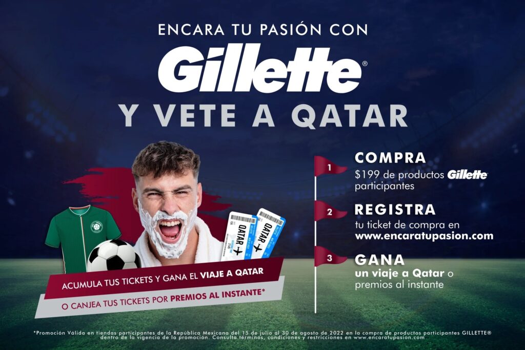 Gillette te lleva a Qatar