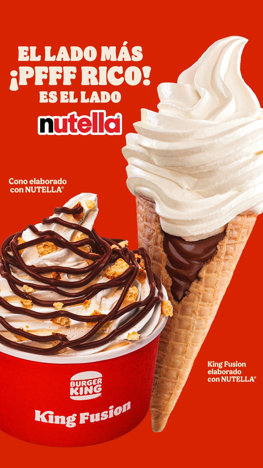 El delicioso sabor de Nutella llega a Burger King