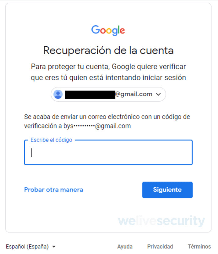 Gmail recuperar