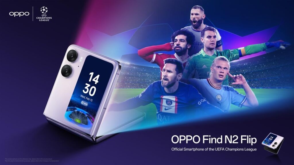 Oppo Find N2 Flip UEFA Champions League