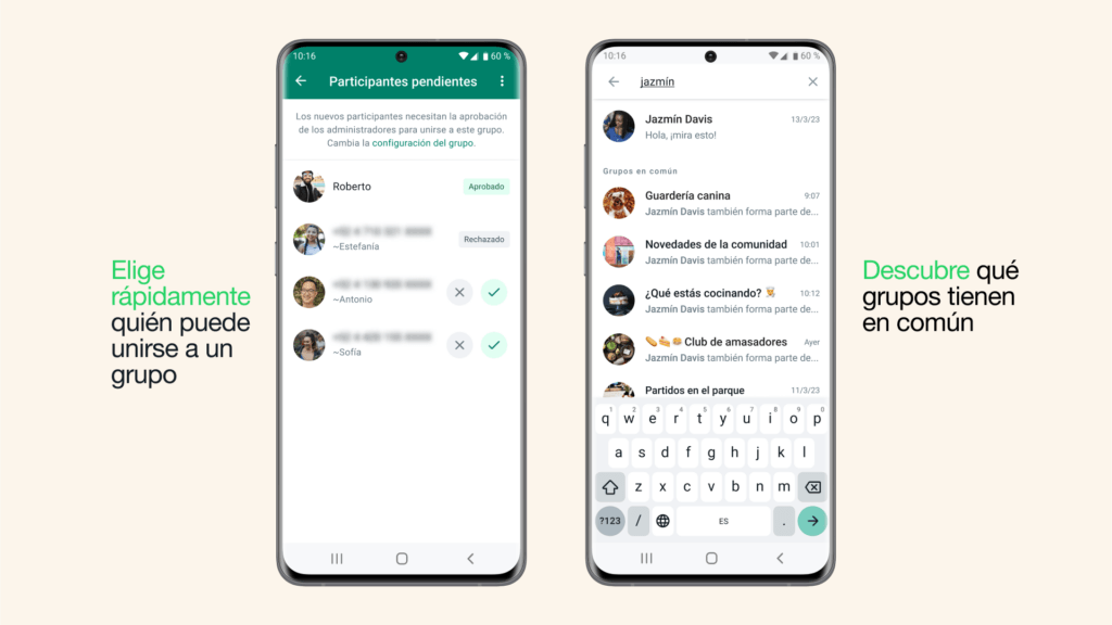 Nuevas funciones grupos WhatsApp