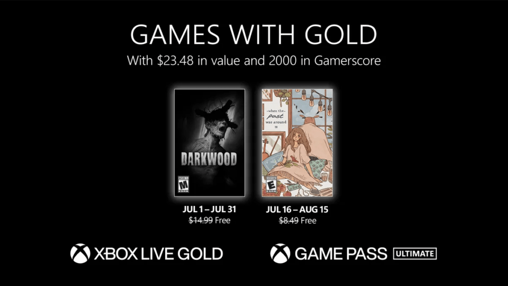 Xbox Games Gold Julio