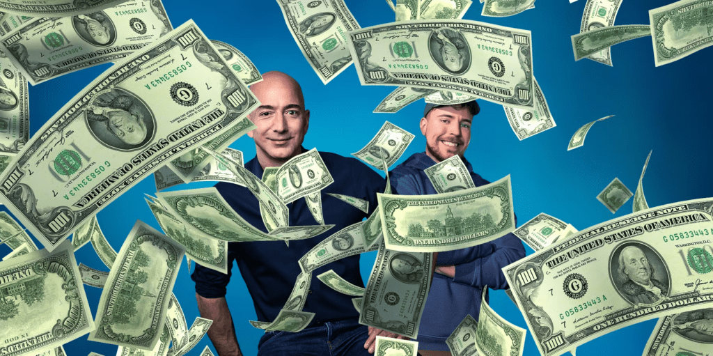 MrBeast millones Jeff Bezos