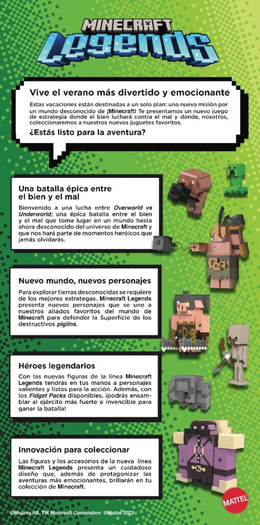 figuras Minecraft Legends Mattel