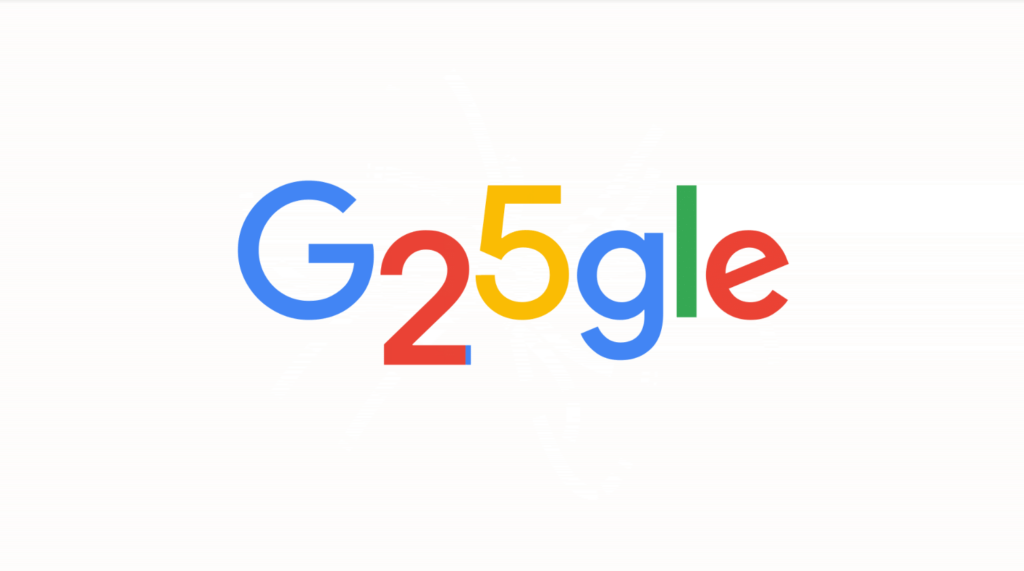 google 25 años doodle