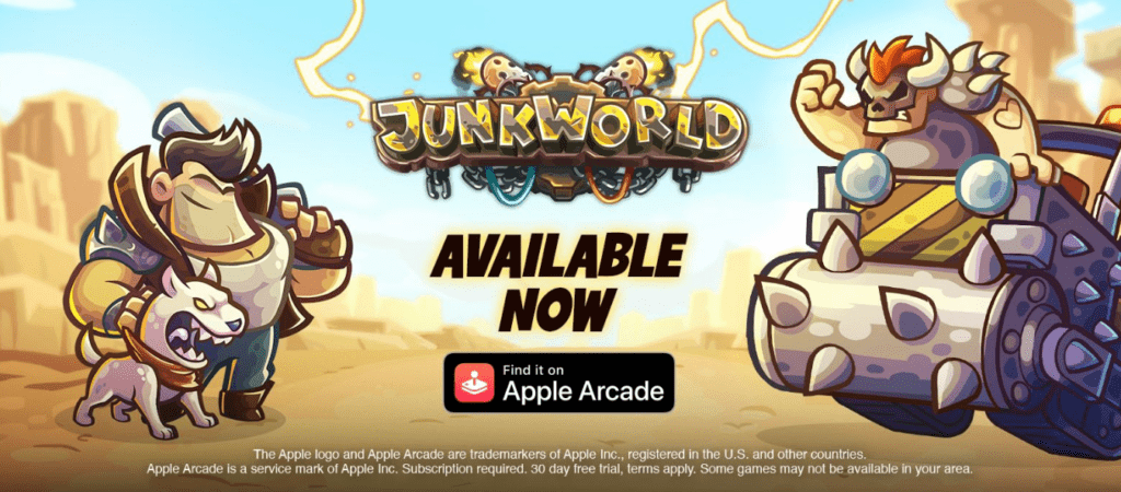 junkworld tower apple arcade