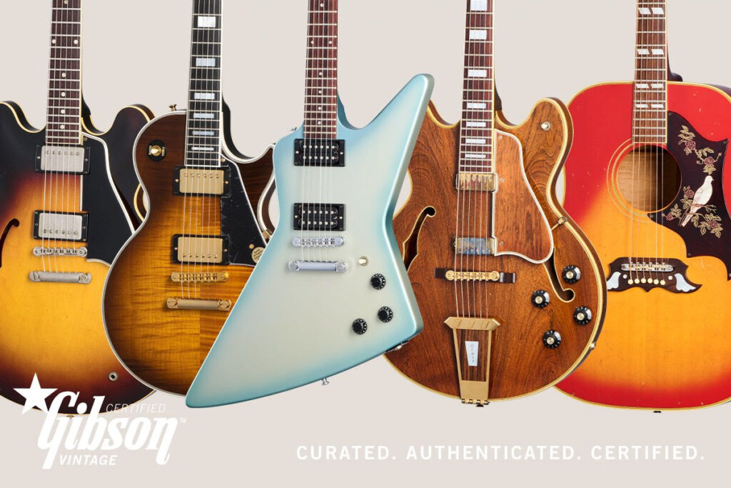 Gibson certified vintage guitarras