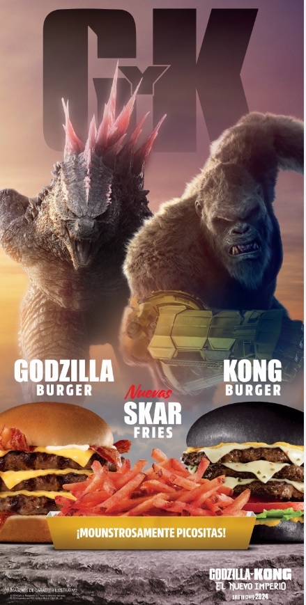 Godzilla y Kong Burger