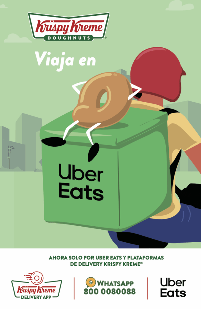 Krispy Kreme y Uber Eats