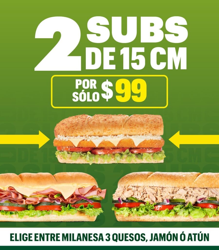 promociones especiales Subway