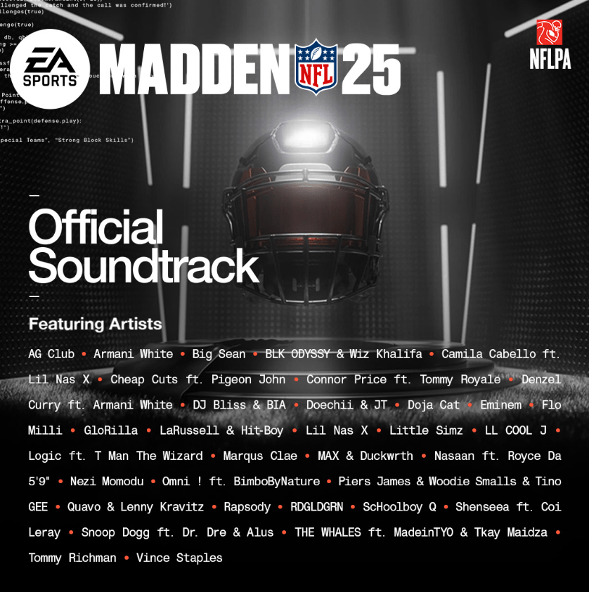 madden 25 soundtrack