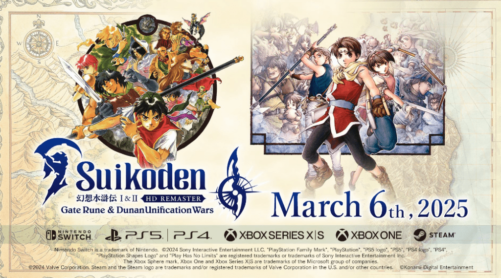 Suikoden I&II HD Remaster Gate Rune y Dunan Unification Wars