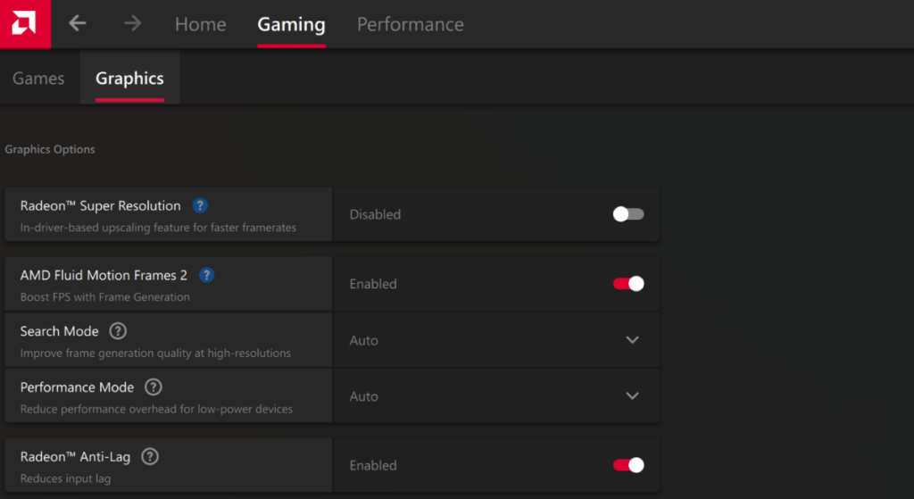 preview técnico de AMD AFMF 2