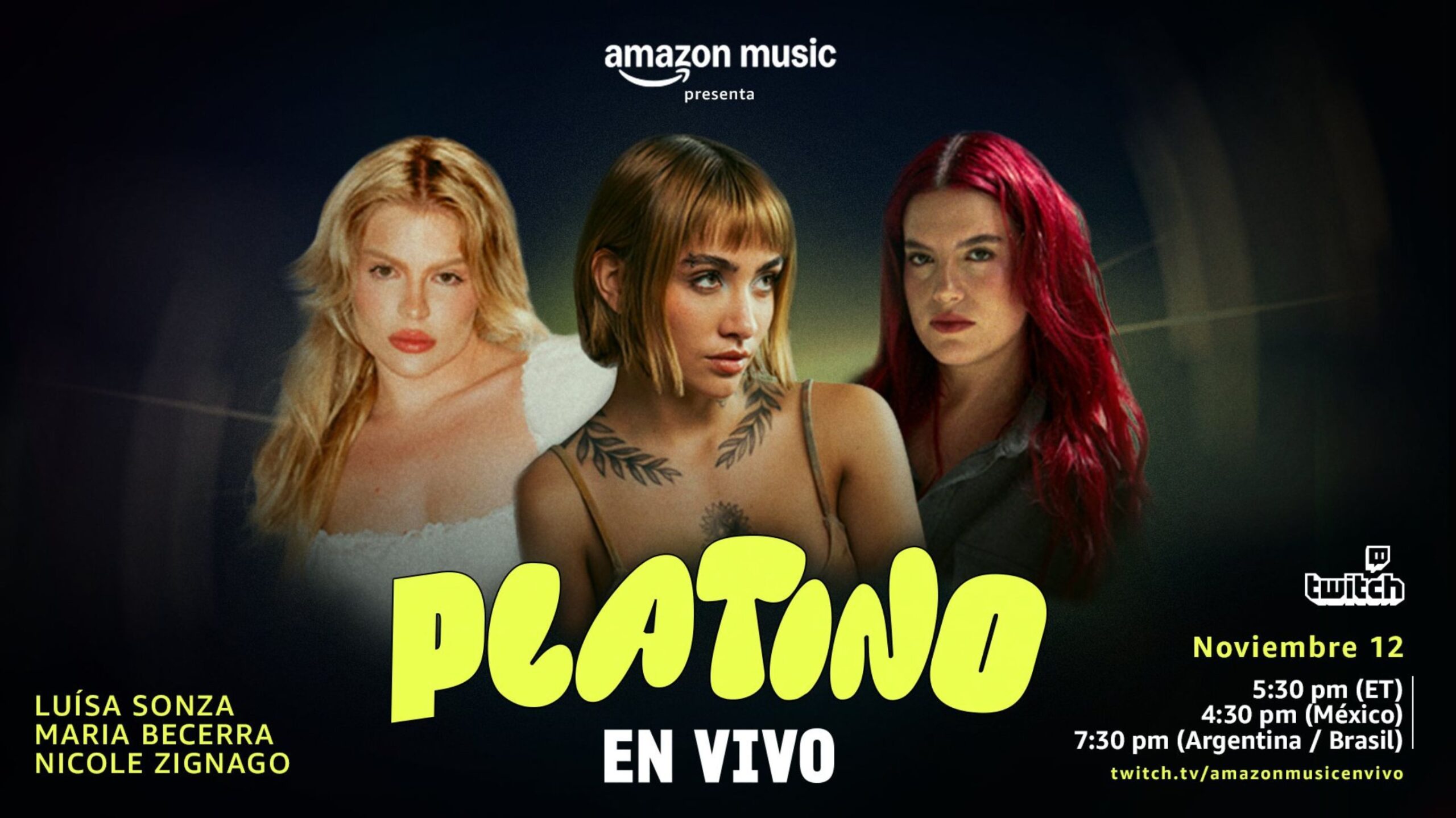 Celebrate Latin music! Tune in to Platino En Vivo from Amazon Music with the best Latin voices