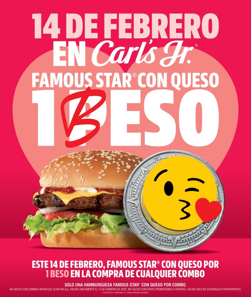 14 de febrero Carl’s Jr