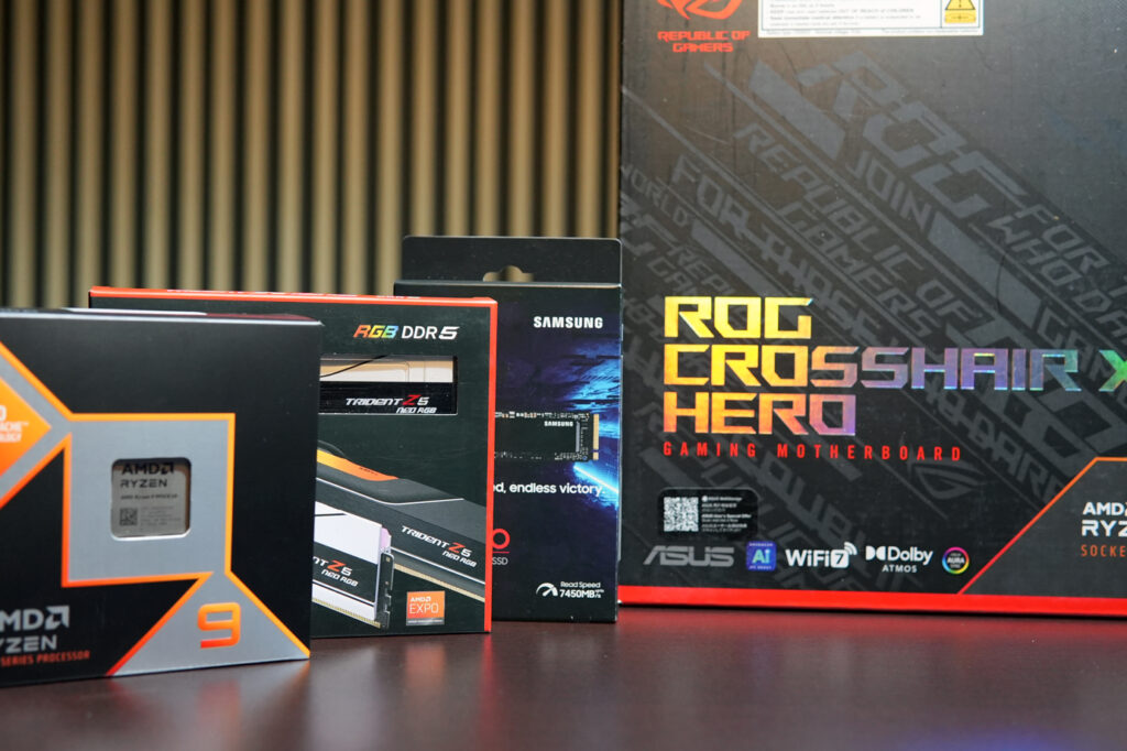 Hardware de pruebas AMD Ryzen 9 9950X3D