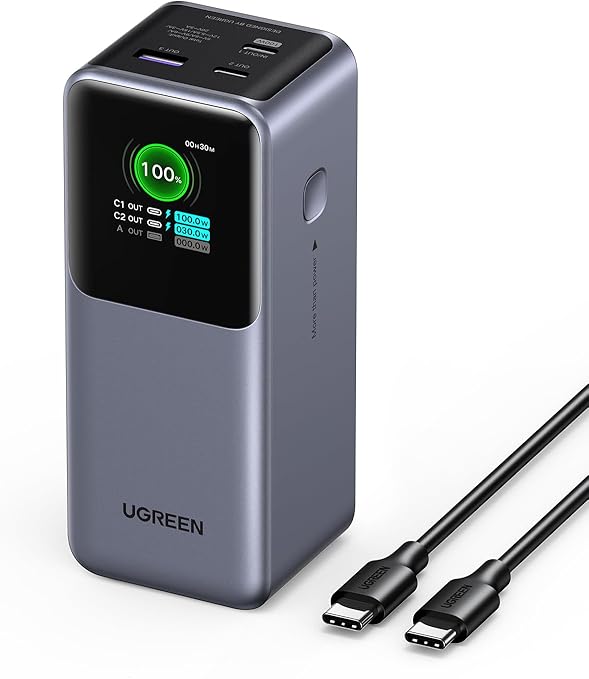 UGREEN 20000mAh 130W Nexode Power Bank - gadgets favoritos