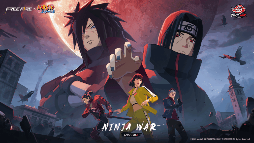 free fire x naruto