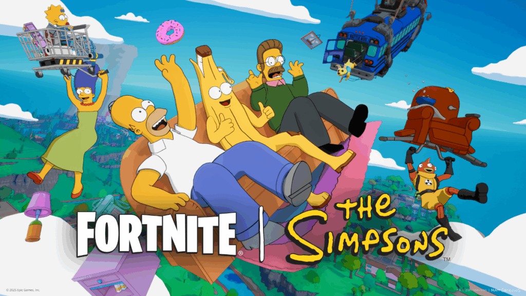 Fortnite y Los Simpson