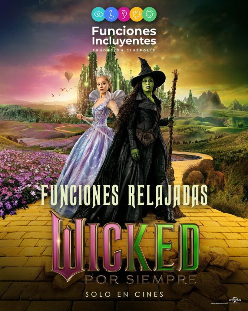 wicked por siempre cinépolis funciones relajadas