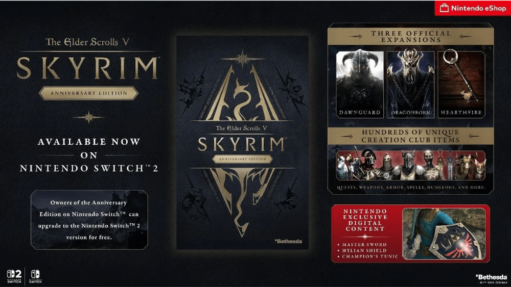 skyrim nintendo switch 2
