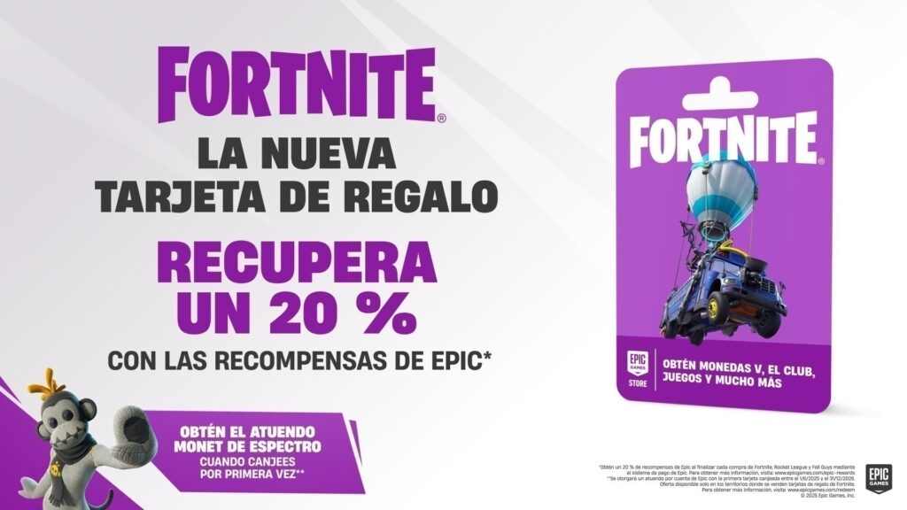 tarjeta de regalo de fortnite