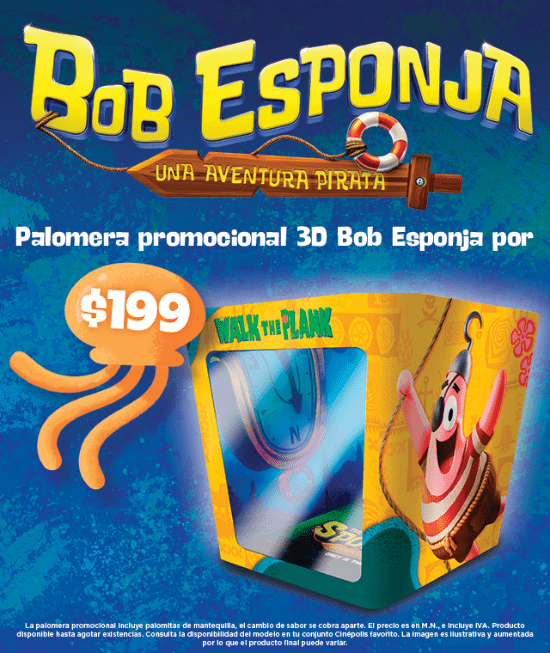 bob esponjna - cinépolis