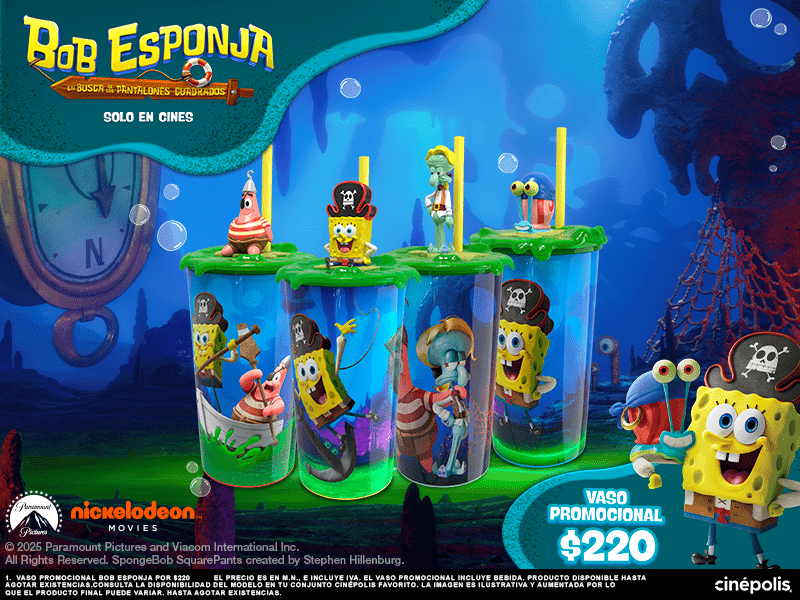 bob esponjna - cinépolis