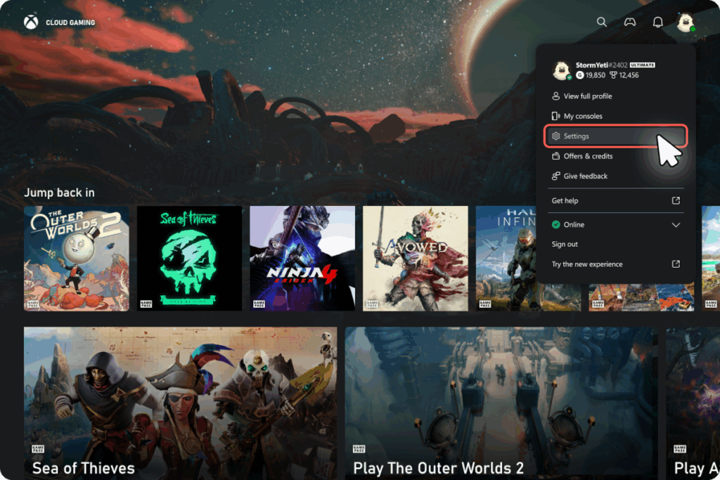 Xbox Cloud Gaming