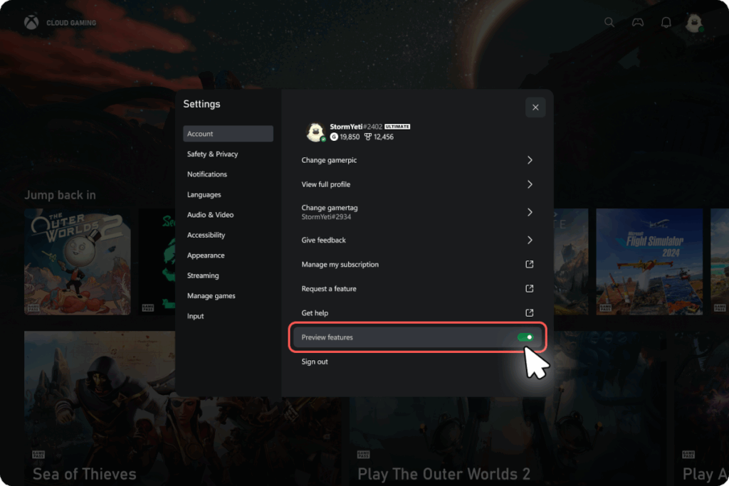 Xbox Cloud Gaming