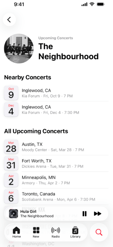 Apple Music y Ticketmaster