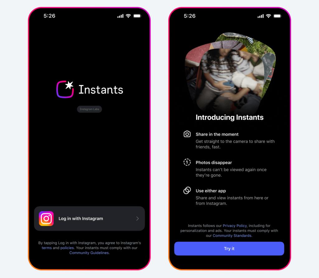 Meta Instants