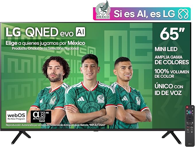 LG Pantalla 65 Pulgadas QNED EVO AI - amazon