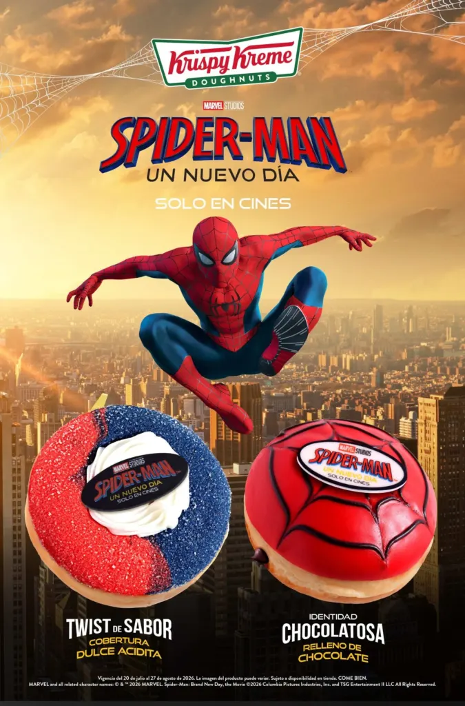 Poster de Krispy Kreme y Spider-Man