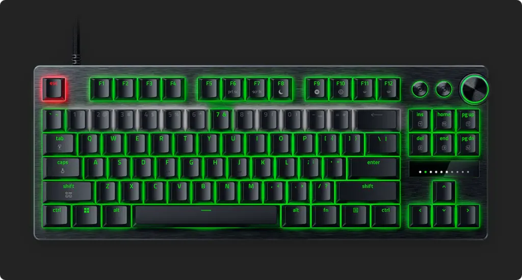  Razer Huntsman V3 Pro Low-profile Tenkeyless 8KHz perfil