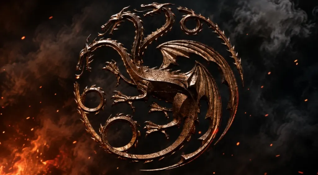 Emblema de tres cabezas de House of the Dragon